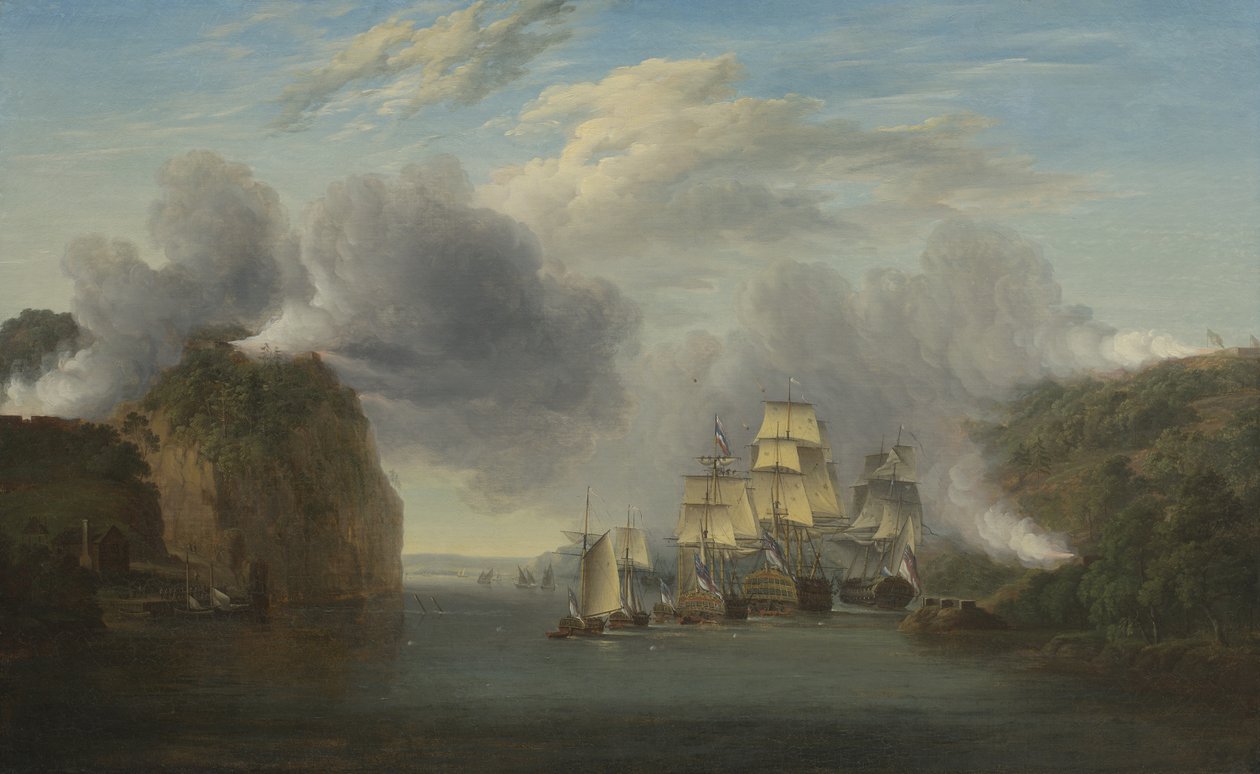 Tvinger Hudson River Passage, 1835 af William Joy