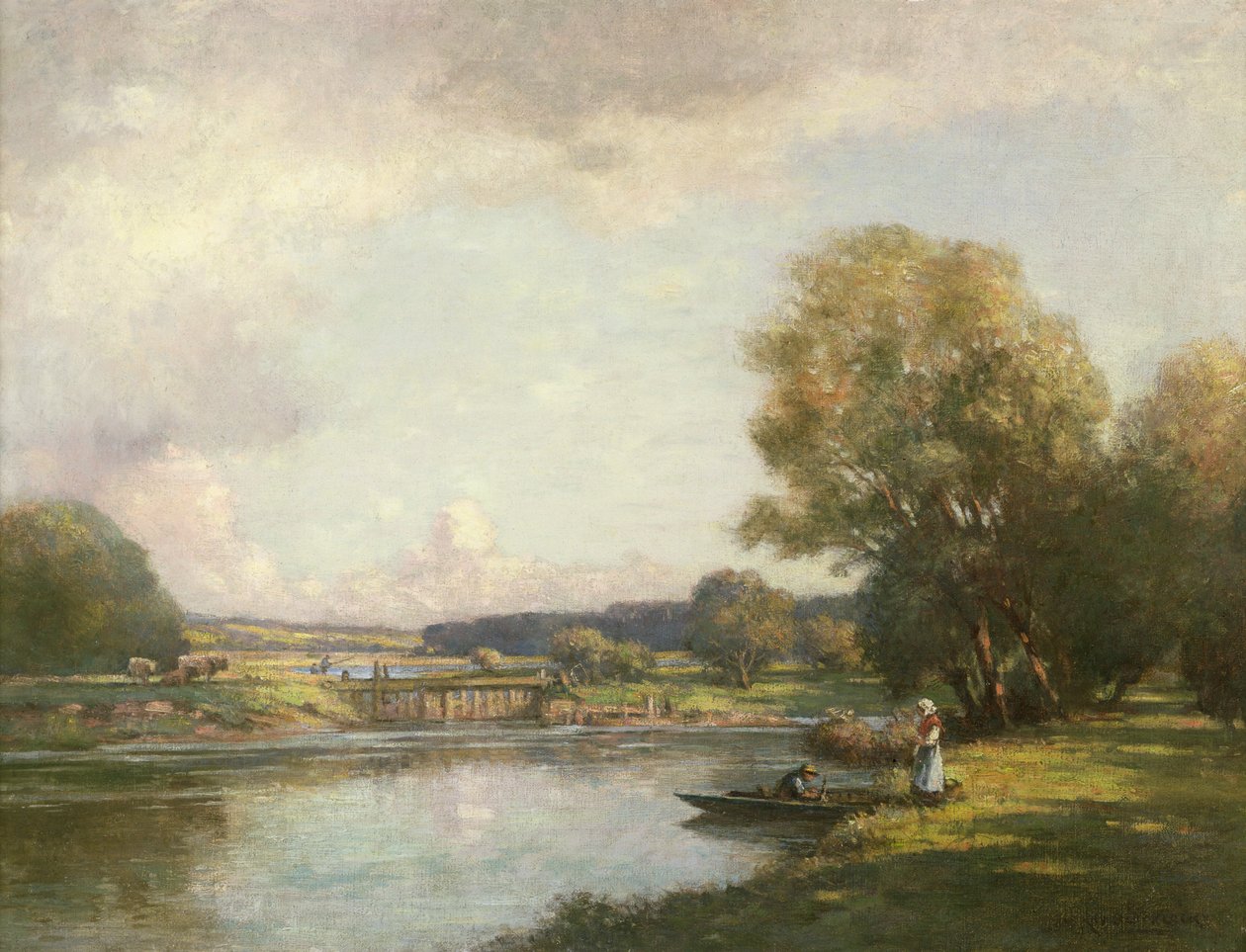 Sommer i Hemingford Grey af William Kay Blacklock