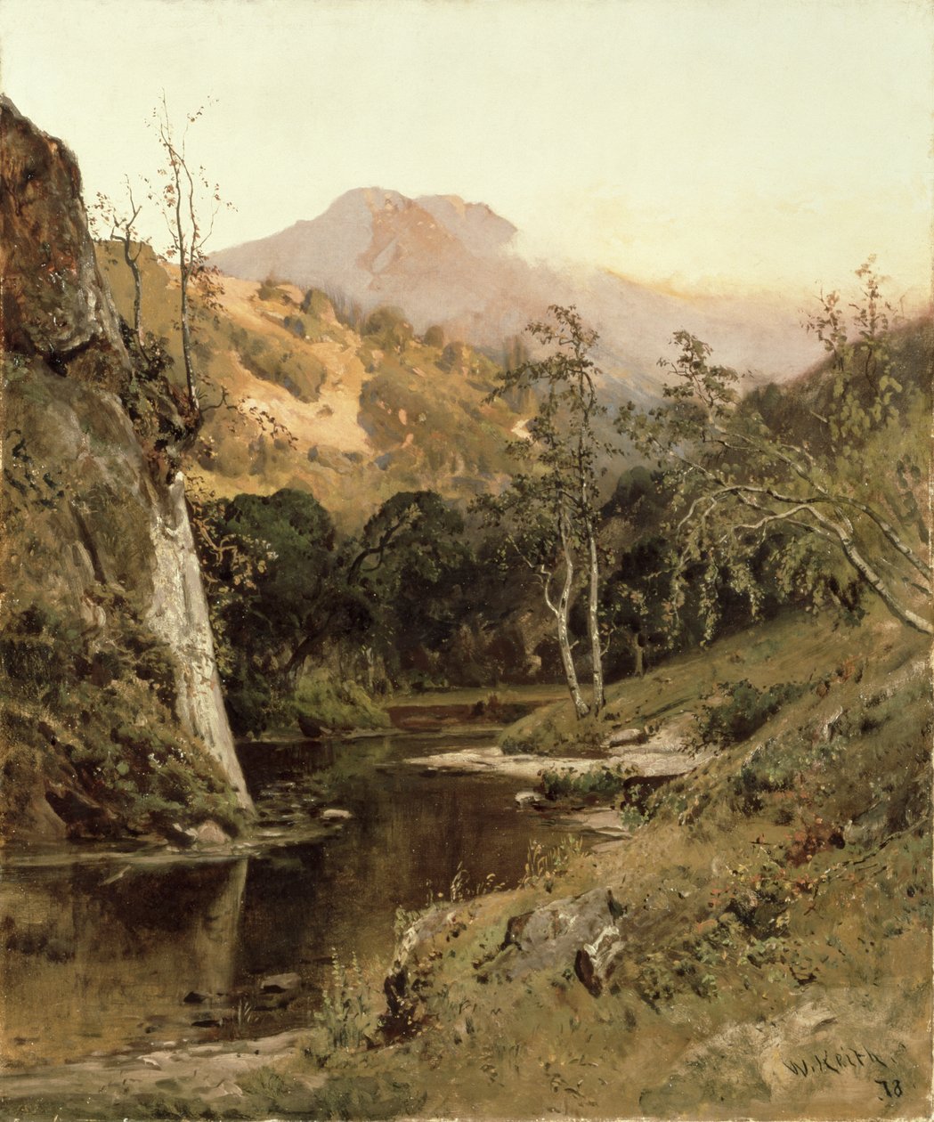 Mount Tamalpais fra Lagunitas Creek, 1878 af William Keith