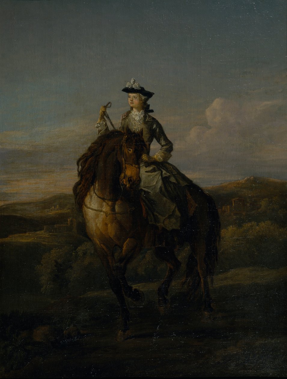 Ridesportræt af Charlotte Boyle, Marchionesse af Hartington af William Kent