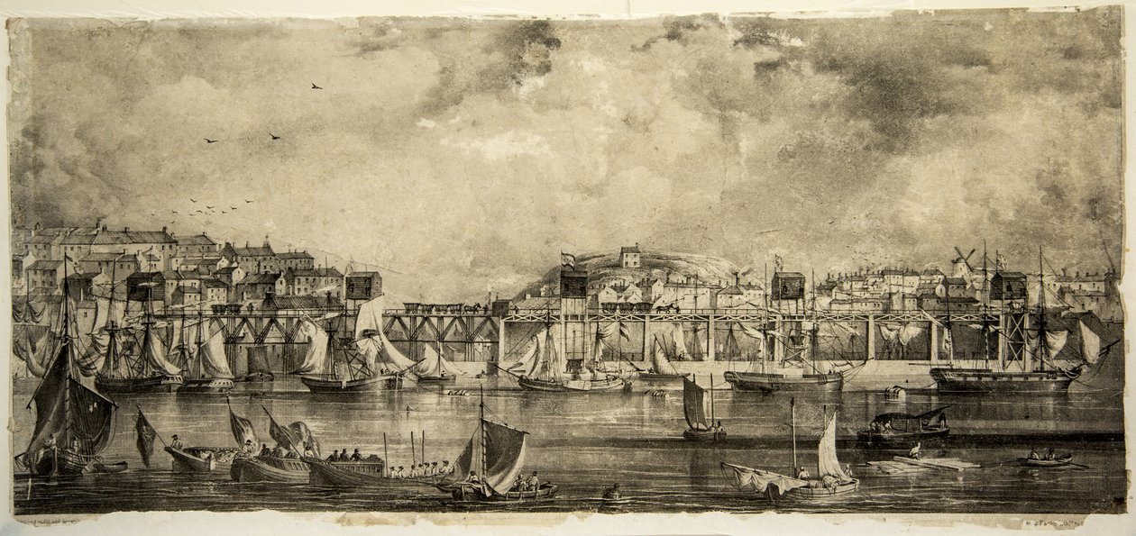 Indvielsen af Stanhope og Tyne Drops, South Shields, september 1834 af William Kidd