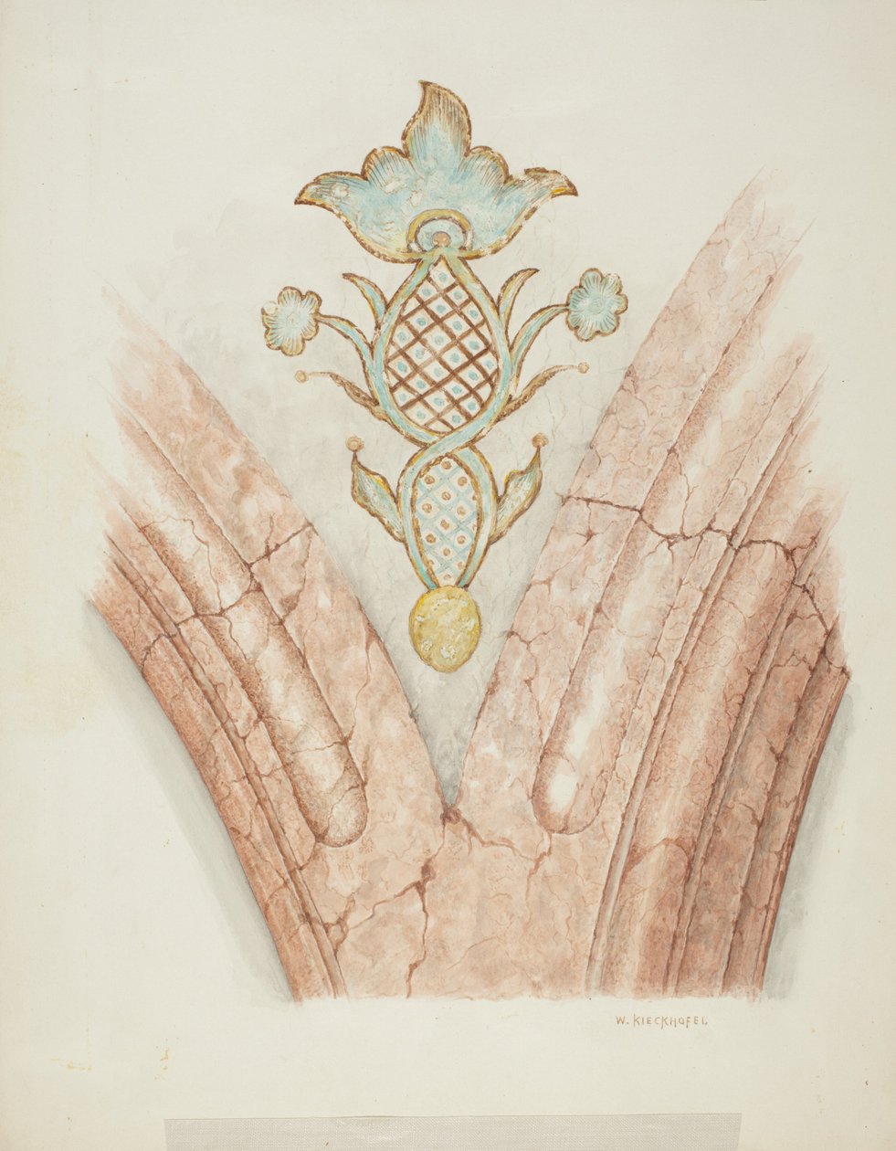 Loftsdekorationer, ca. 1940. af William Kieckhofel