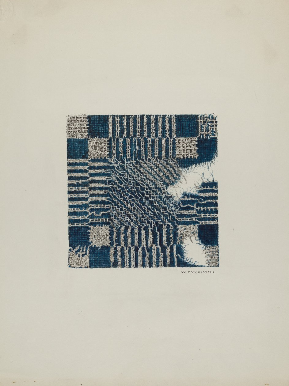Coverlet Afsnit af, ca. 1940. af William Kieckhofel