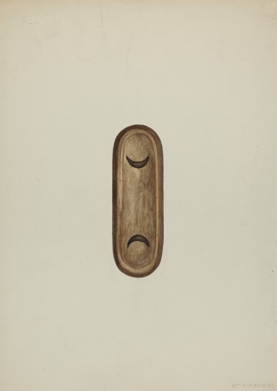 Detalje, Forsiden af Confessional, 1937. af William Kieckhofel
