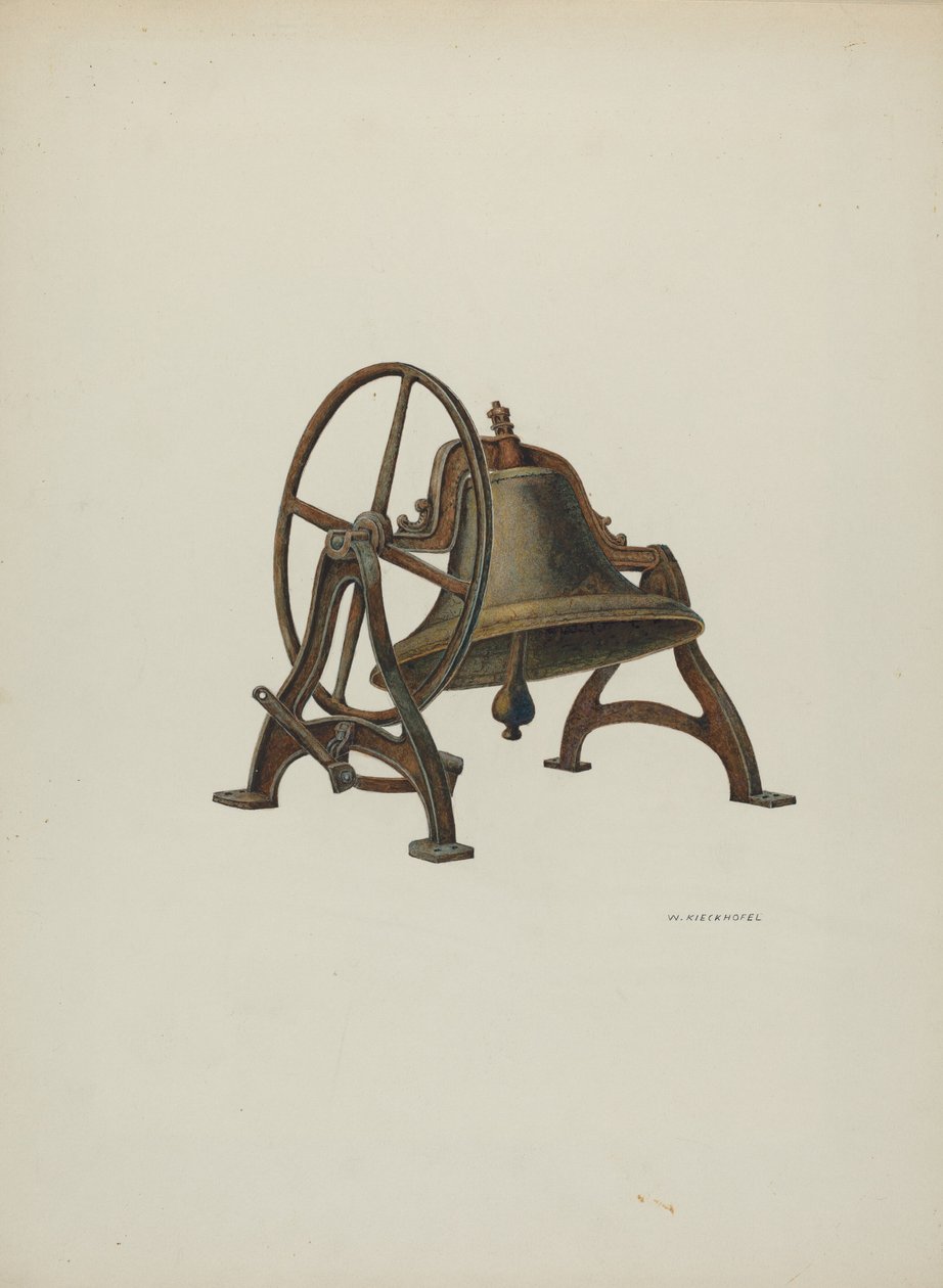 Folkeskoleklokke, 1940. af William Kieckhofel