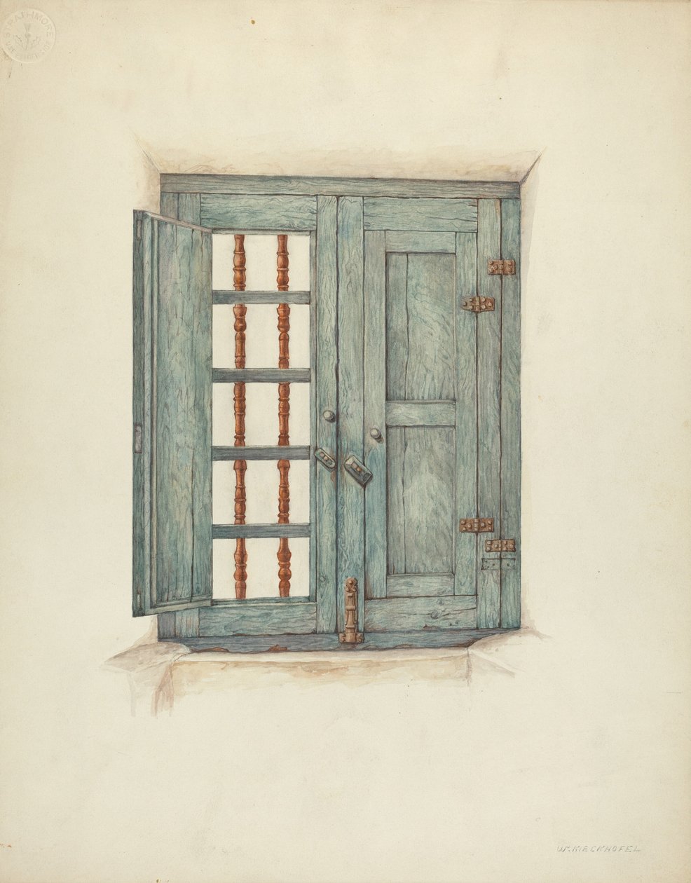 Vinduesskodder og detaljer, ca. 1939. af William Kieckhofel
