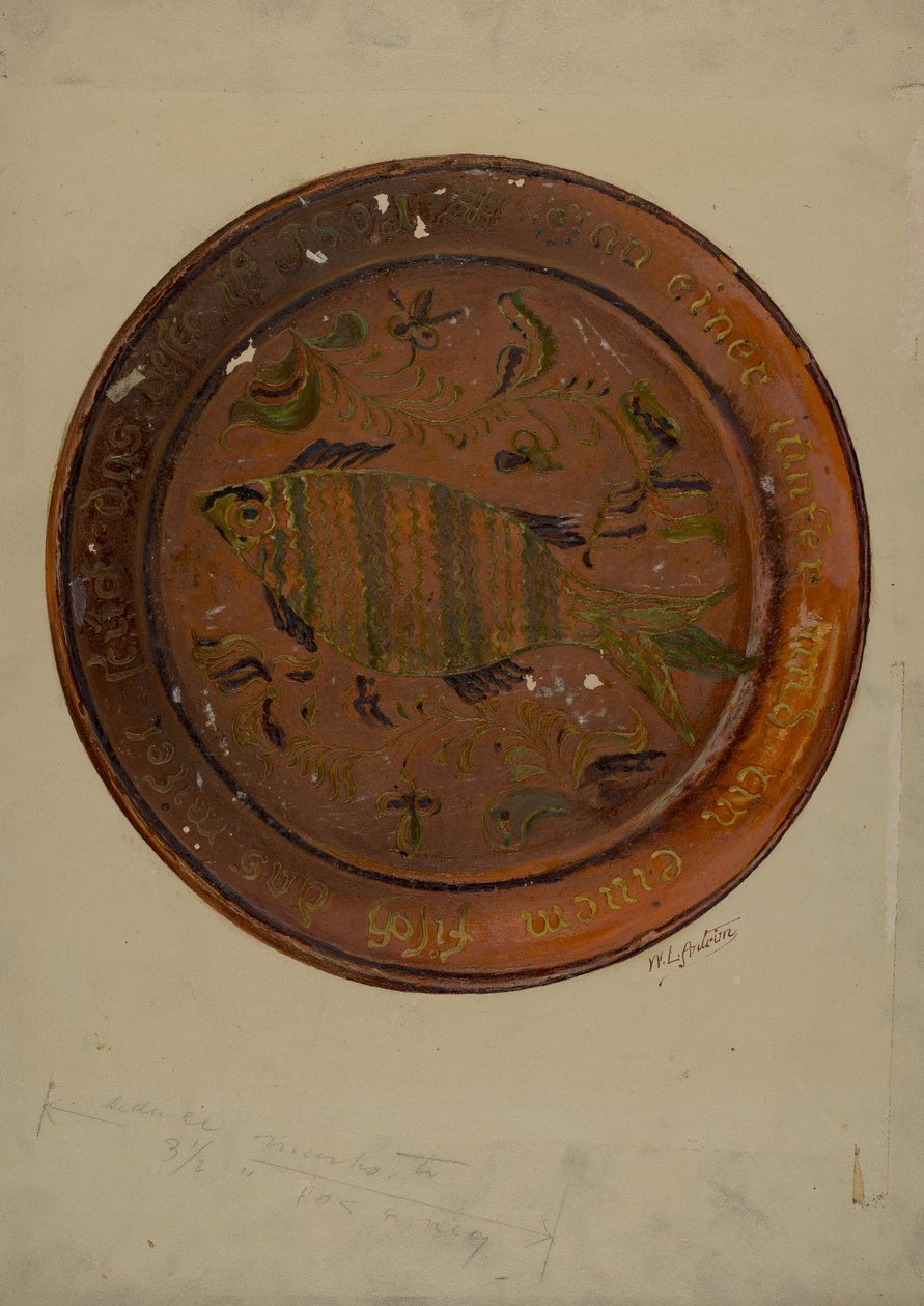 Pa. Tysk Fad, ca. 1938. af William L Antrim