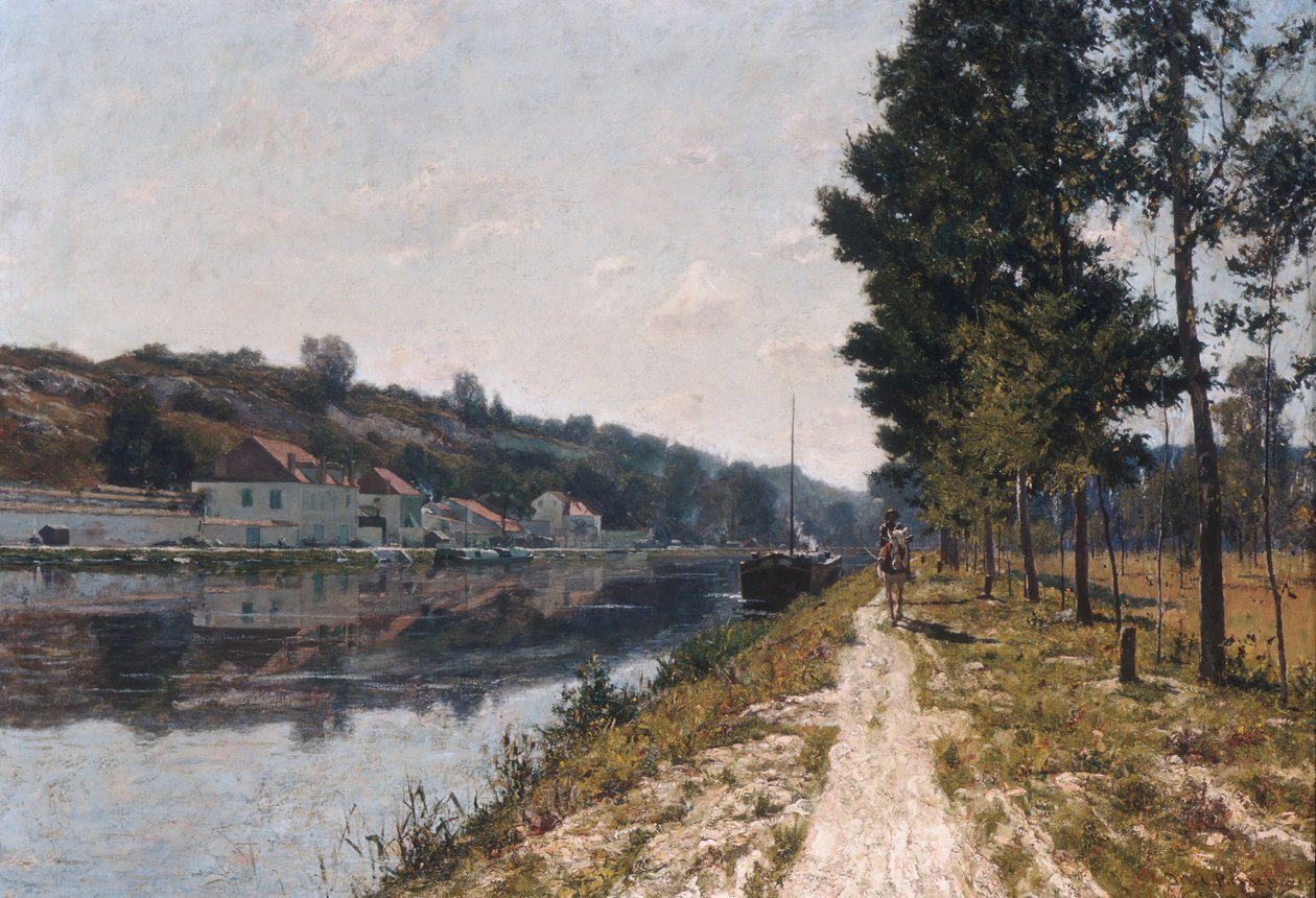 Banks of the Loing, ca. 1894-97. af William Lamb Picknell