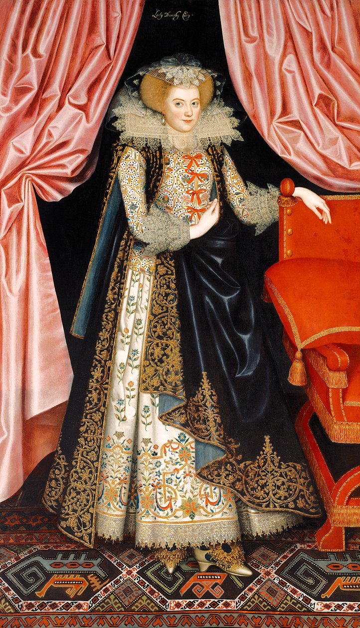 Sandsynligvis Elizabeth Cary, født Tanfield, ca. 1615 (olie på lærred) af William Larkin
