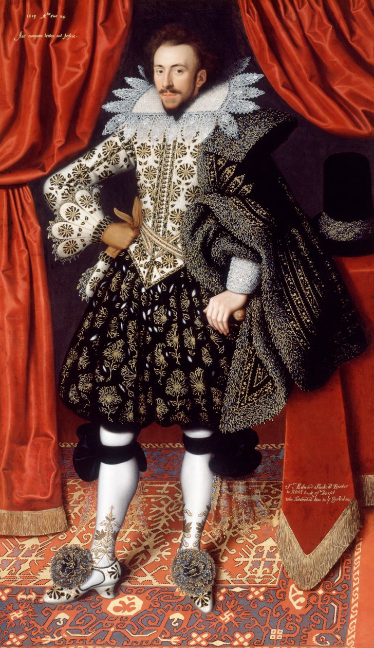 Richard Sackville ca. 1613 (olie på lærred) af William Larkin
