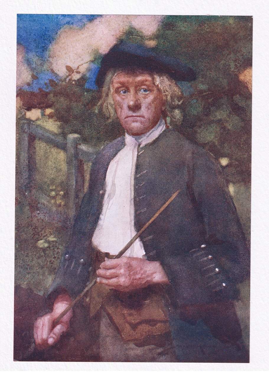 En mand alvorlig han var, og streng at se (farve litho) af William Lee Hankey