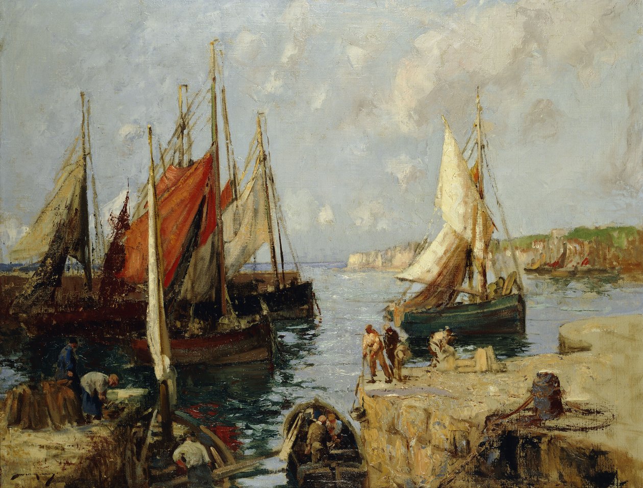 Muslingebåde, Honfleur af William Lee Hankey