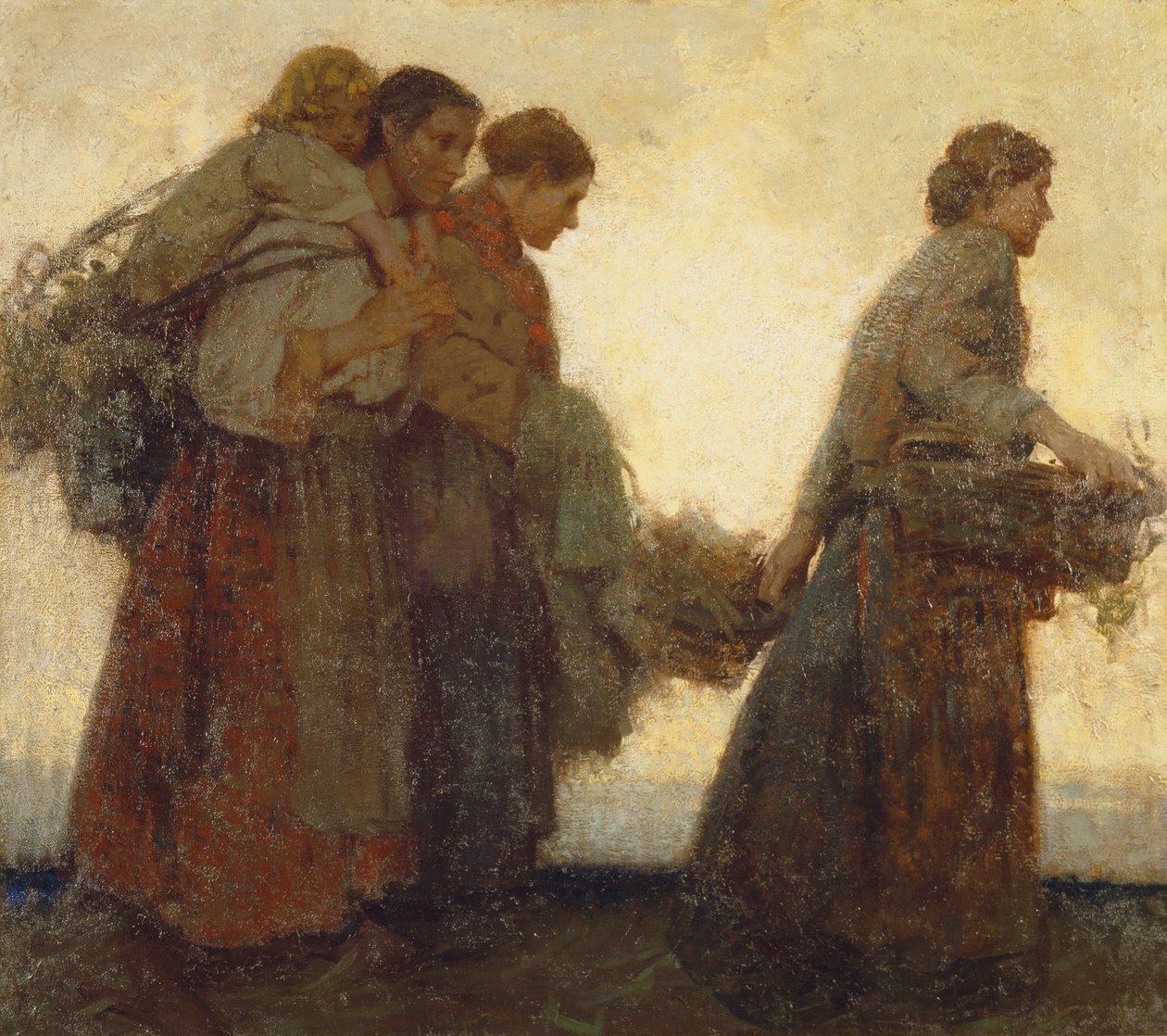 On the Dykes, ca. 1910 (olie på lærred) af William Lee Hankey
