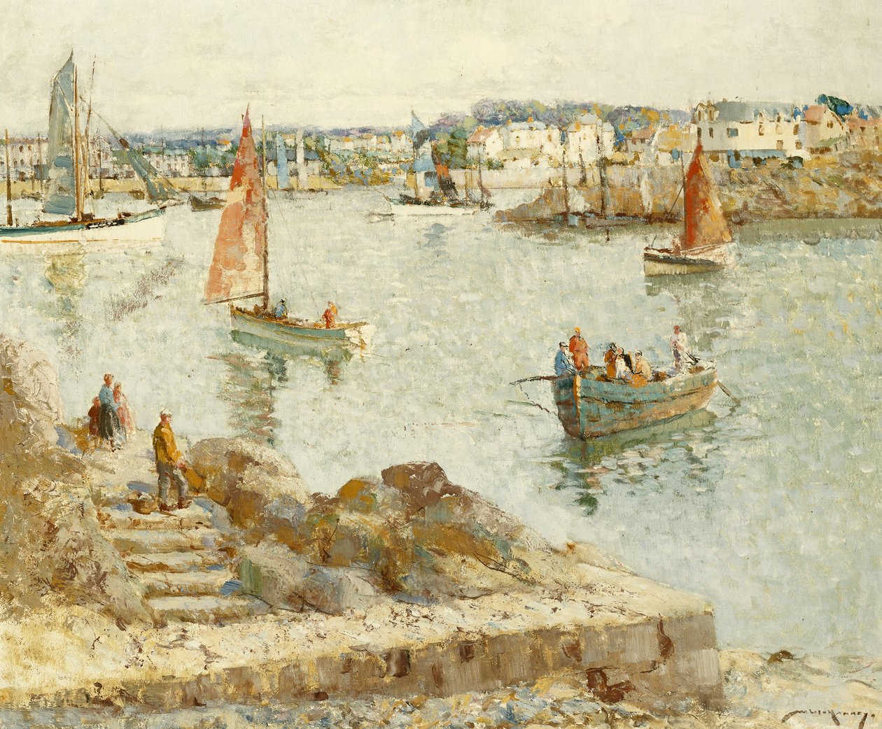 Færgen, Concarneau af William Lee Hankey