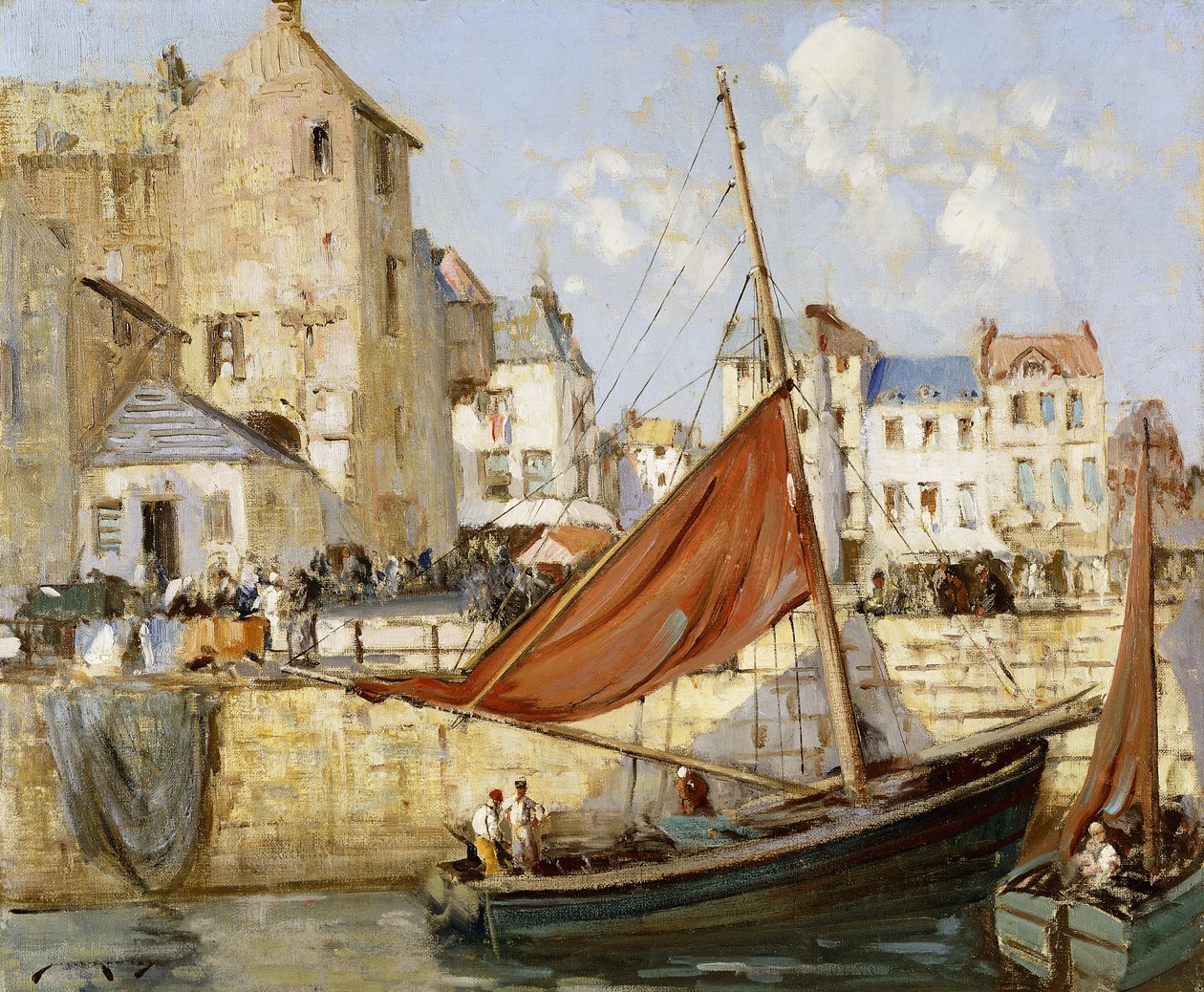 Havnen, Honfleur af William Lee Hankey