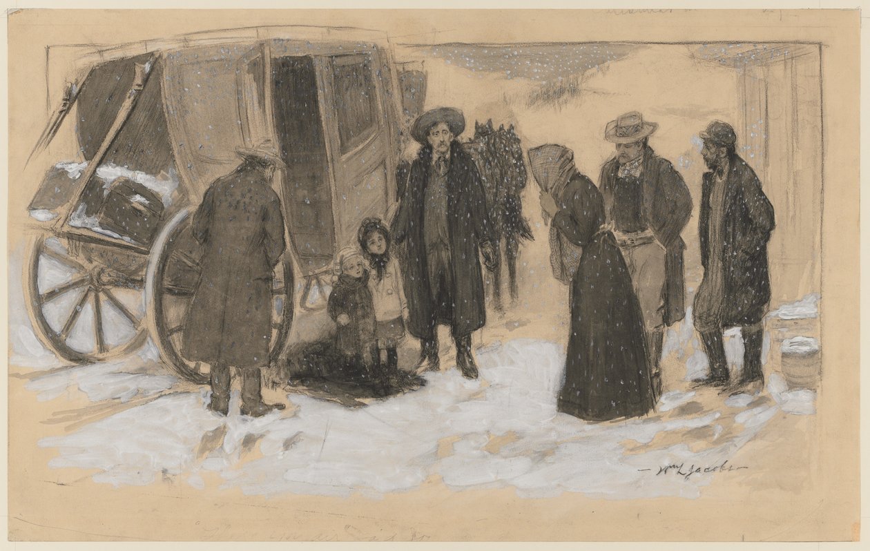 Skitse til jul på floden. af William Leroy Jacobs