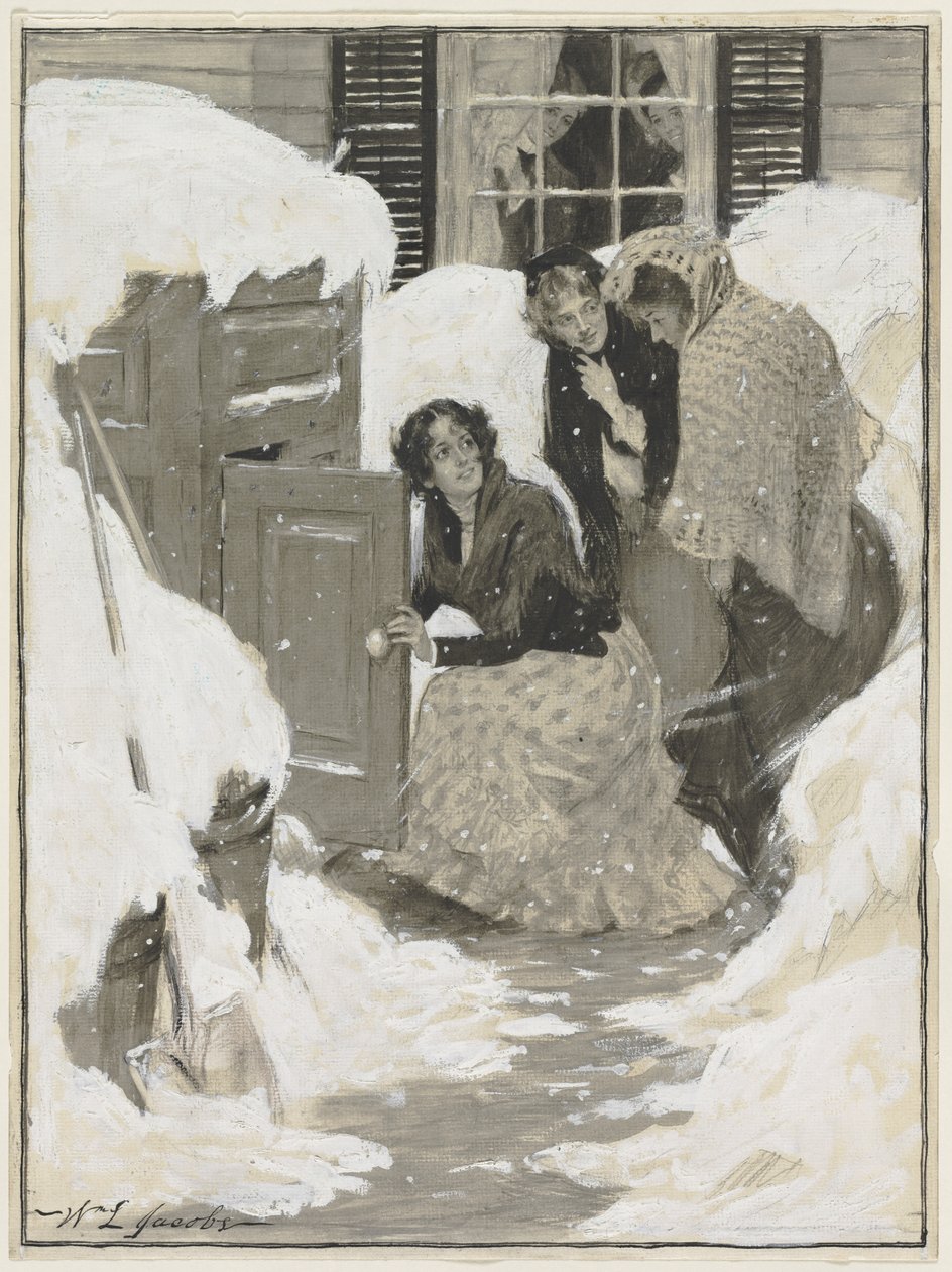 Skitse til en bogillustration af William Leroy Jacobs