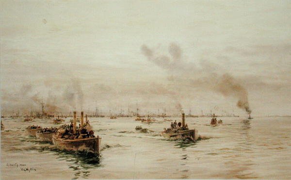 Liberty Men (akvarel på papir) af William Lionel Wyllie
