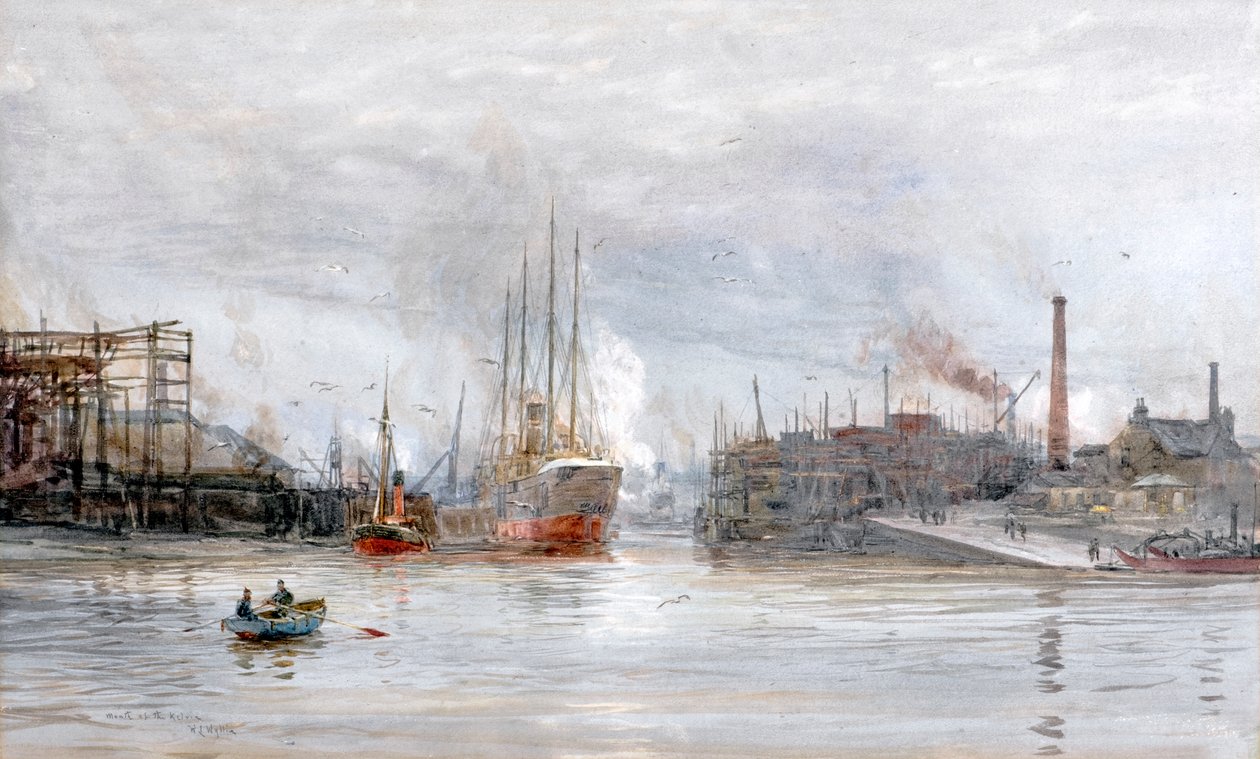 Kelvins munding (akvarel) af William Lionel Wyllie