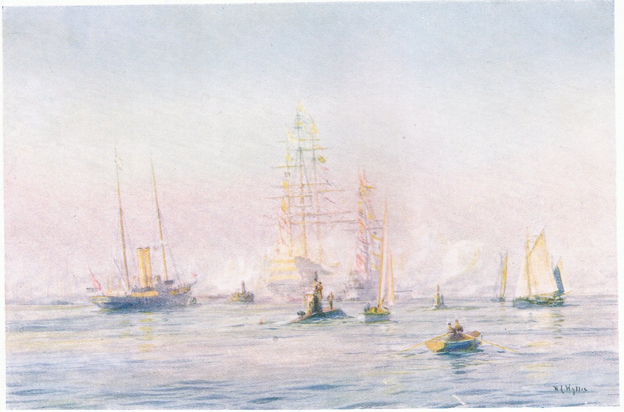 Portsmouth Havn 1912, 1915 af William Lionel Wyllie