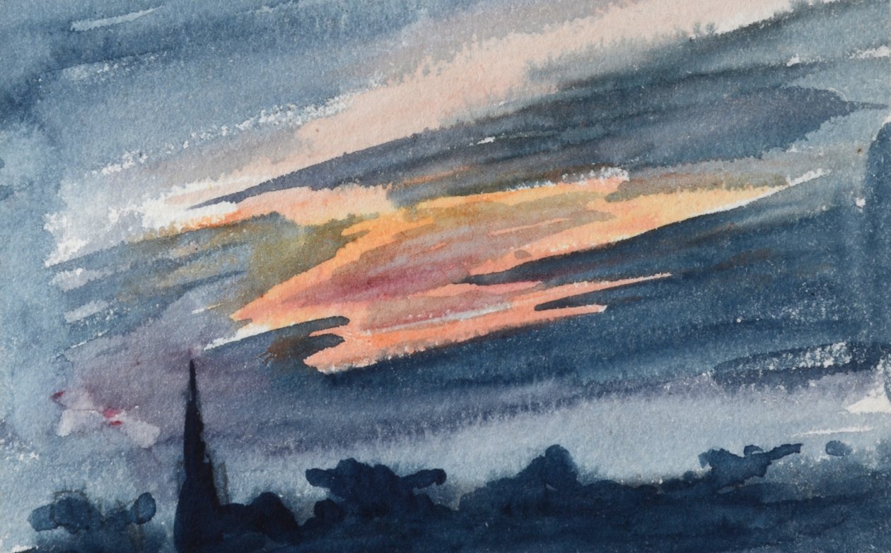 Solnedgangsstorm af William Lionel Wyllie