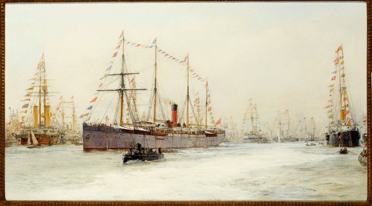 The Diamond Jubilee Review of 1897 af William Lionel Wyllie