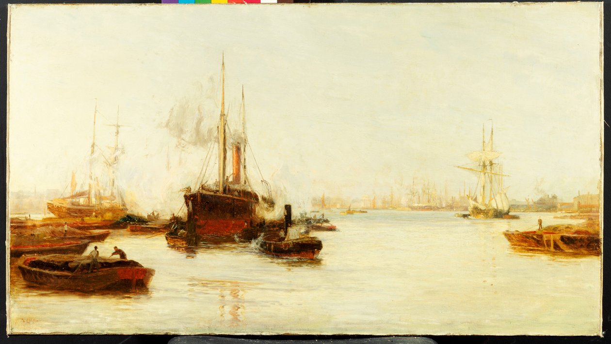 The Pool of London af William Lionel Wyllie