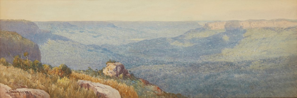 The Blue Mountains (akvarel) af William Lister