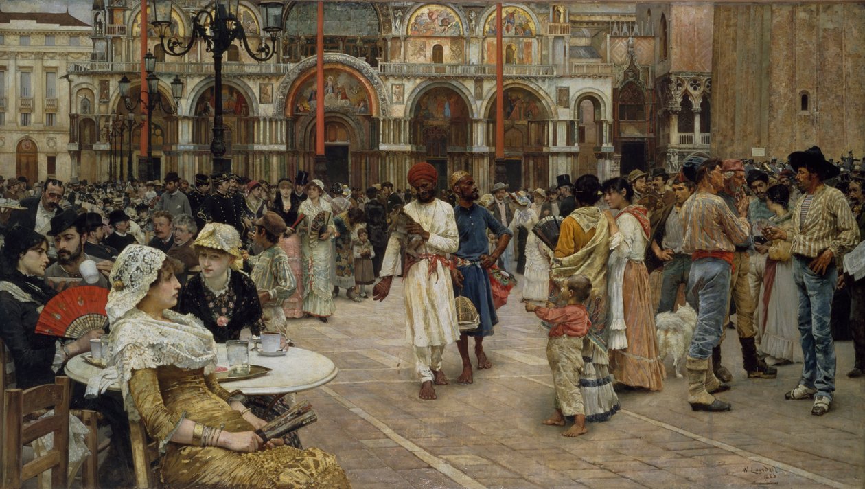 Piazza di San Marco, Venedig, 1883 af William Logsdail