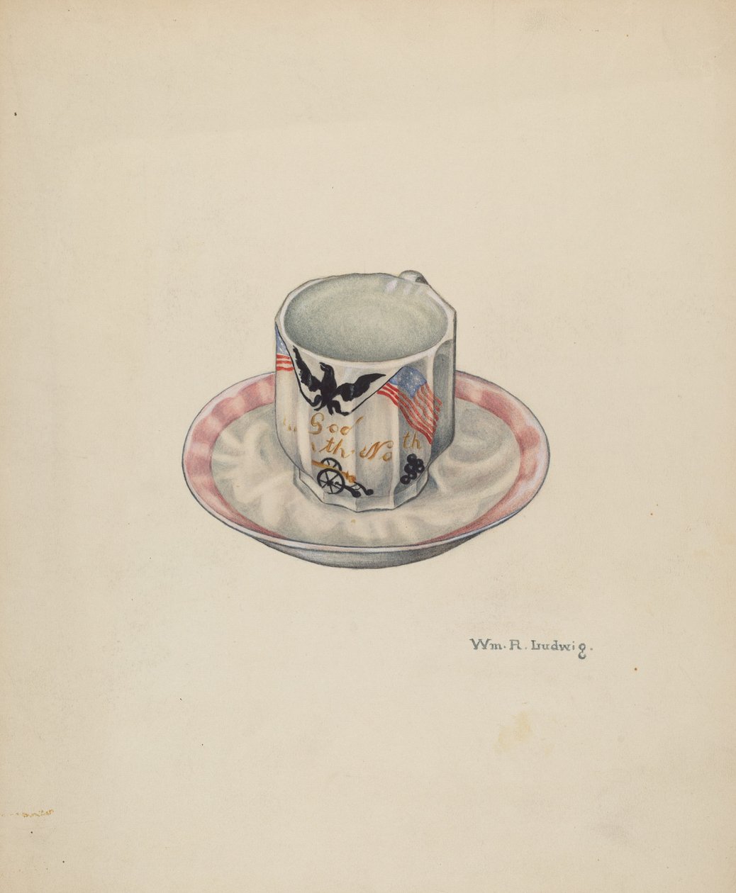 Kop og underkop, ca. 1940. af William Ludwig