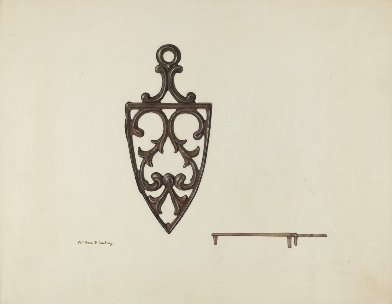 Trivet, c. 1939. af William Ludwig