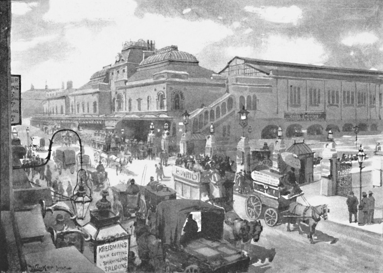 Liverpool Street Station, 1891 af William Luker
