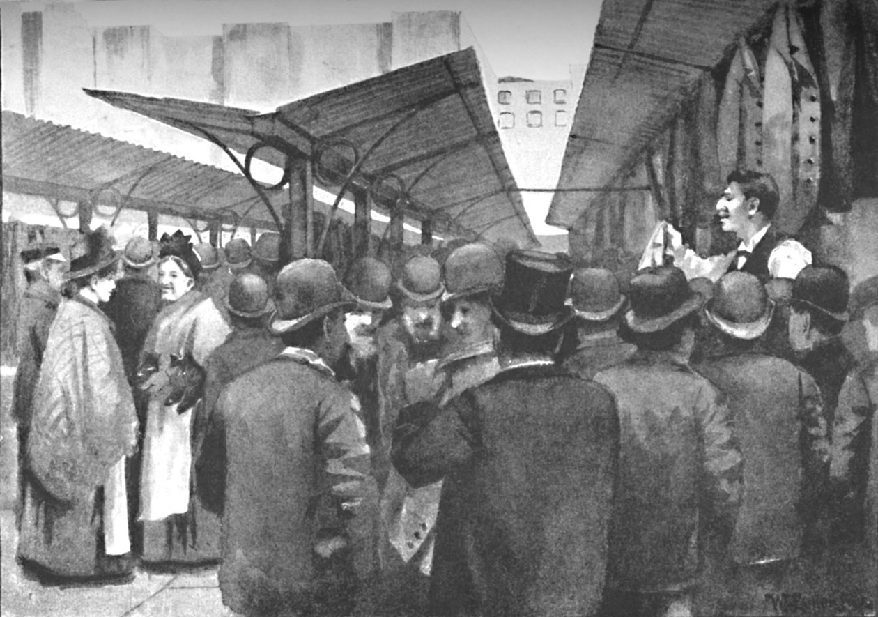 Old Clothes Market, Houndsditch, 1891 af William Luker