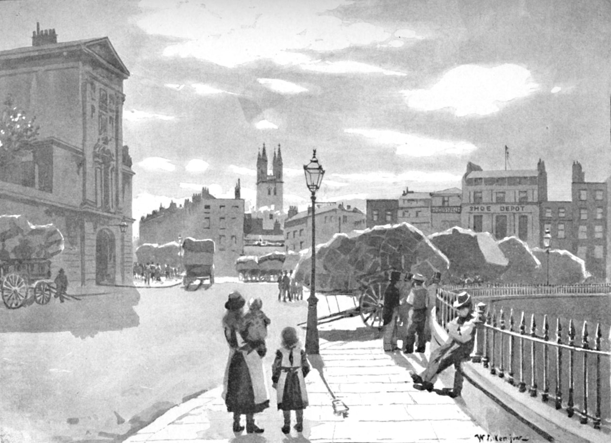 Smithfield og St. Bartholomews Hospital, 1891 af William Luker