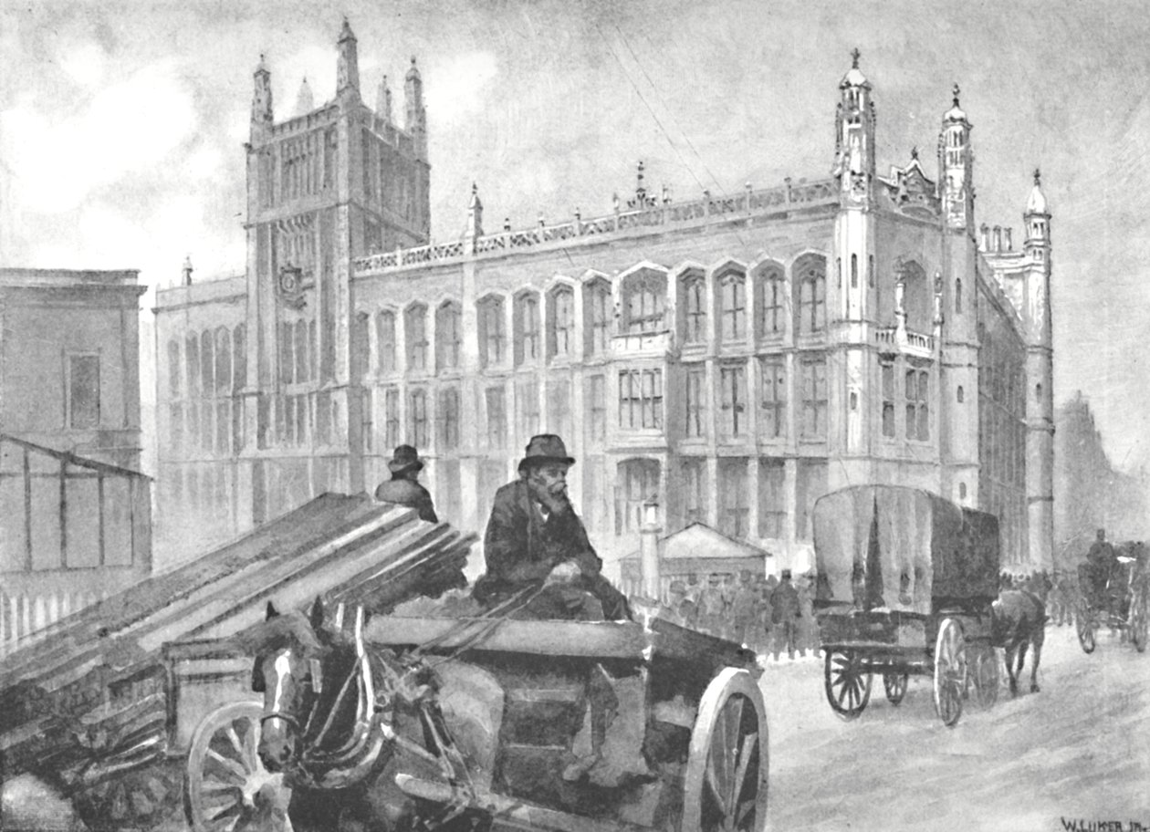 Journalkontoret, Fetter Lane, 1891 af William Luker