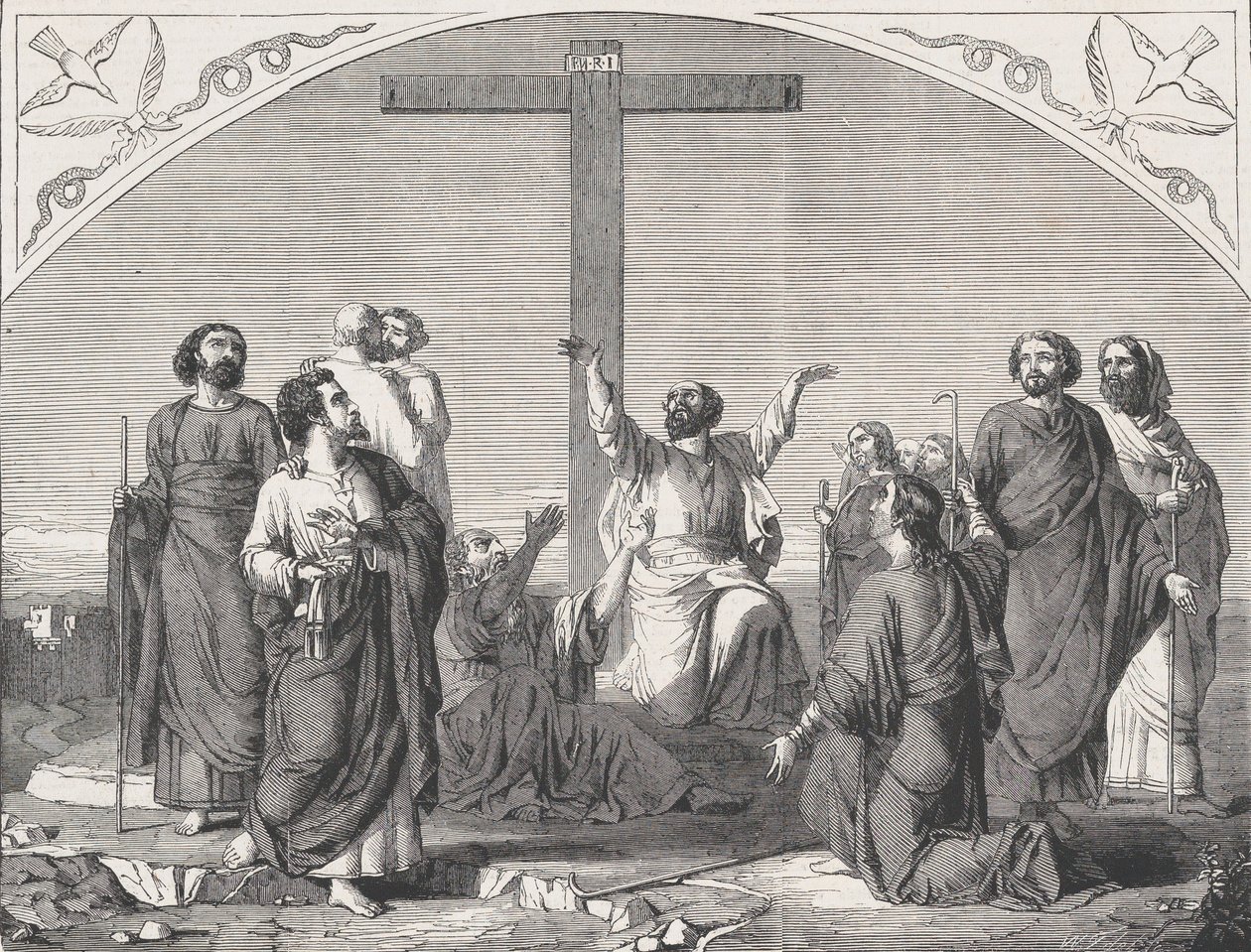 The Mission of the Apostles, fra Illustrated London News, 30. oktober 1865. af William Luson Thomas