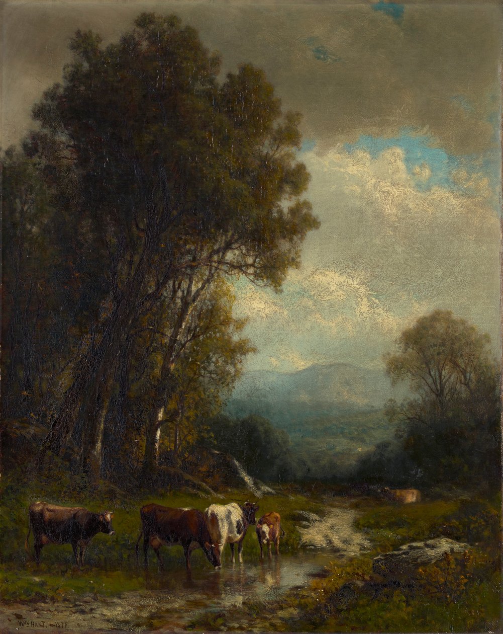Landskab med kvæg af William M. Hart