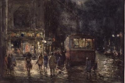 The Picture House, en regnfuld aften, Kendal af William Manners