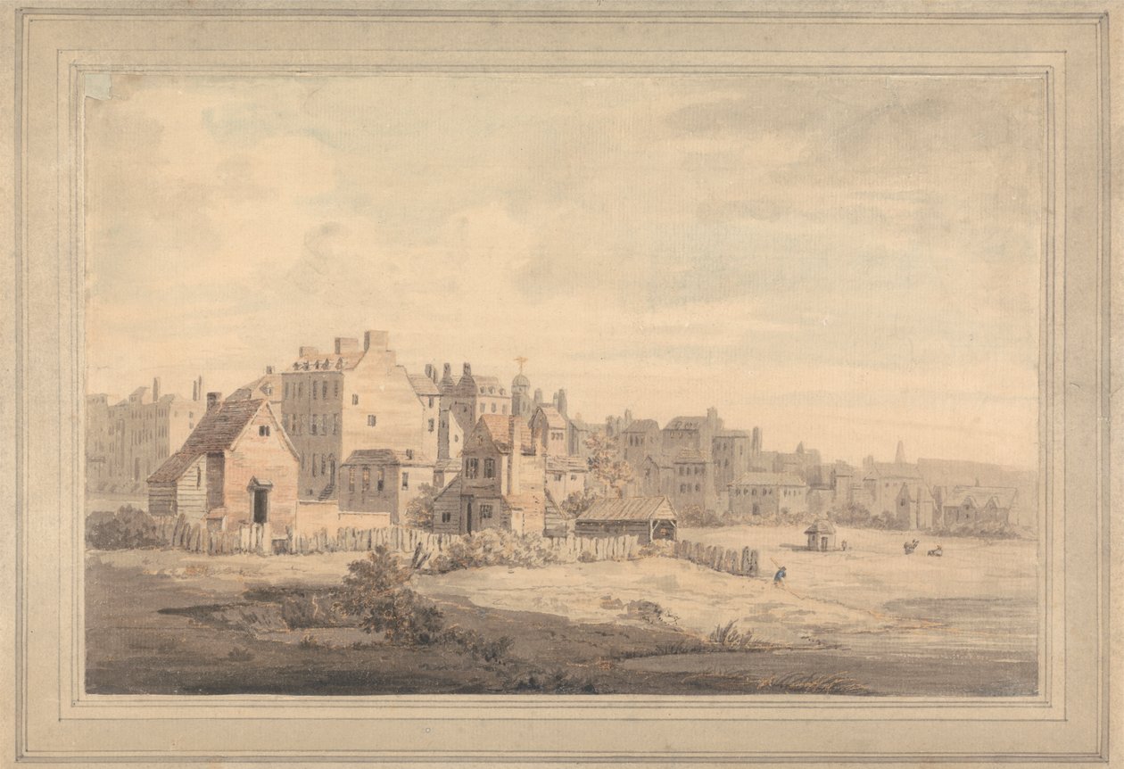Huse ved floden af William Marlow