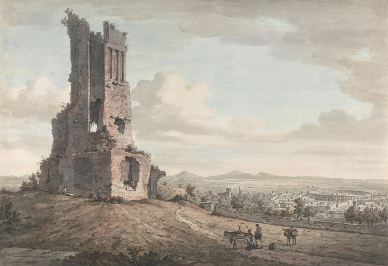 Nîmes fra Tour Magne af William Marlow