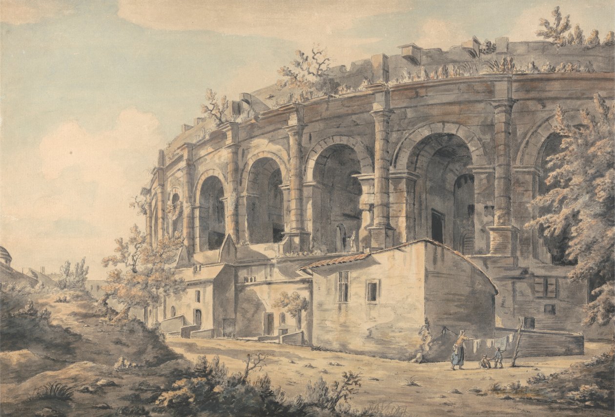 Amfiteatret i Nimes af William Marlow