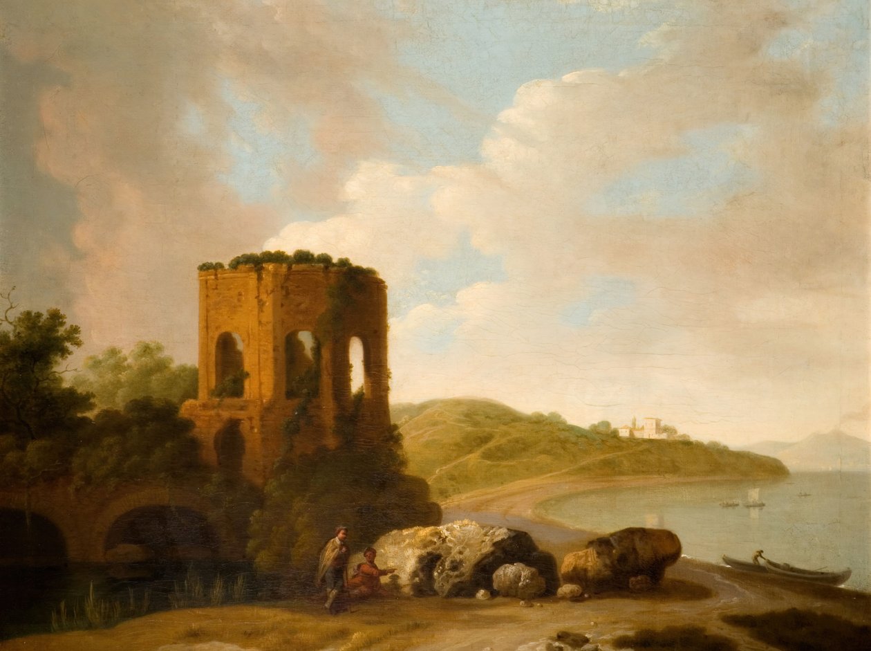 Venustemplet, Baiae-bugten, 1800. af William Marlow