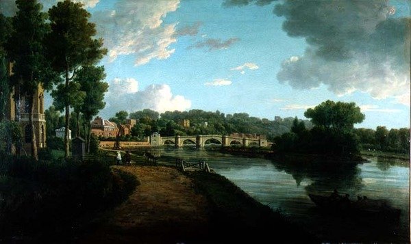 Themsen i Richmond, Surrey af William Marlow