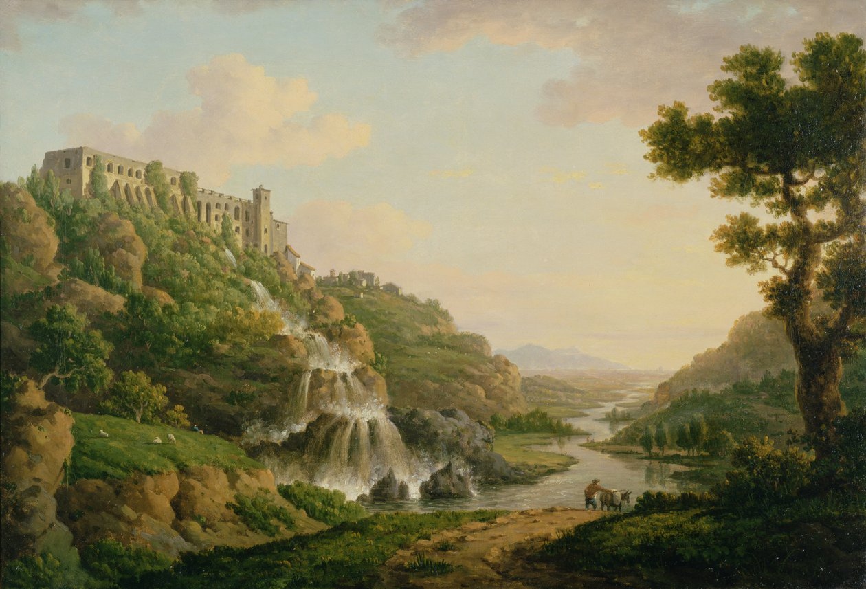 The Villa of Maecenas Tivoli, ca. 1770 (akvarel) af William Marlow