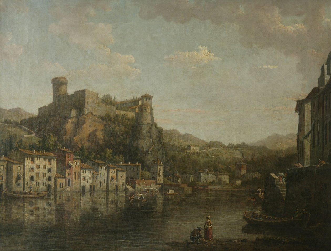 Udsigt i Lyons (olie på lærred) af William Marlow