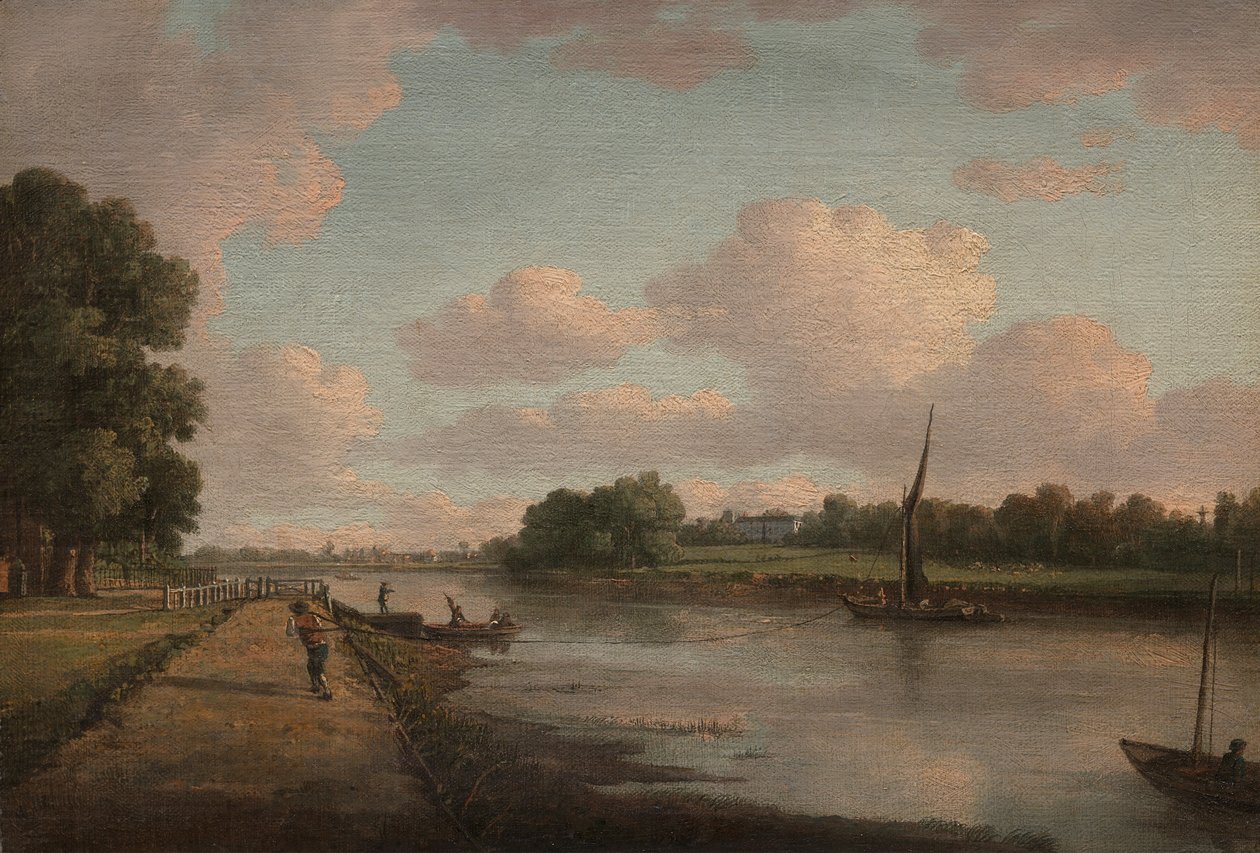 Udsigt over Themsen ved Richmond af William Marlow