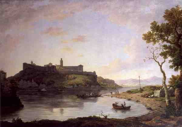 Ville Neuve - Vis a Vis Avignon (olie på lærred) af William Marlow