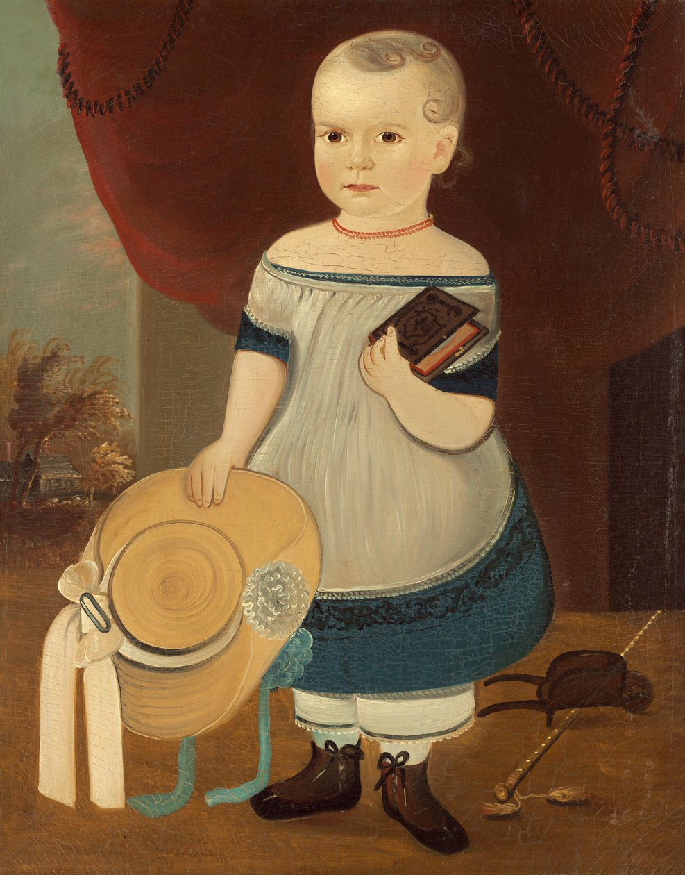 Barn med stråhat, ca. 18461873. af William Matthew Prior