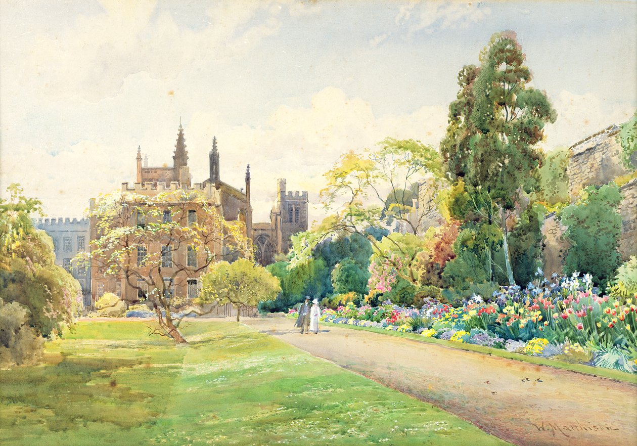New College Border, 1918 af William Matthison