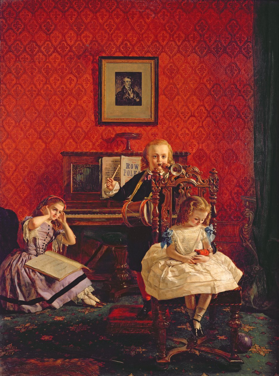 Music Hath Charms, 1861 af William Maw Egley